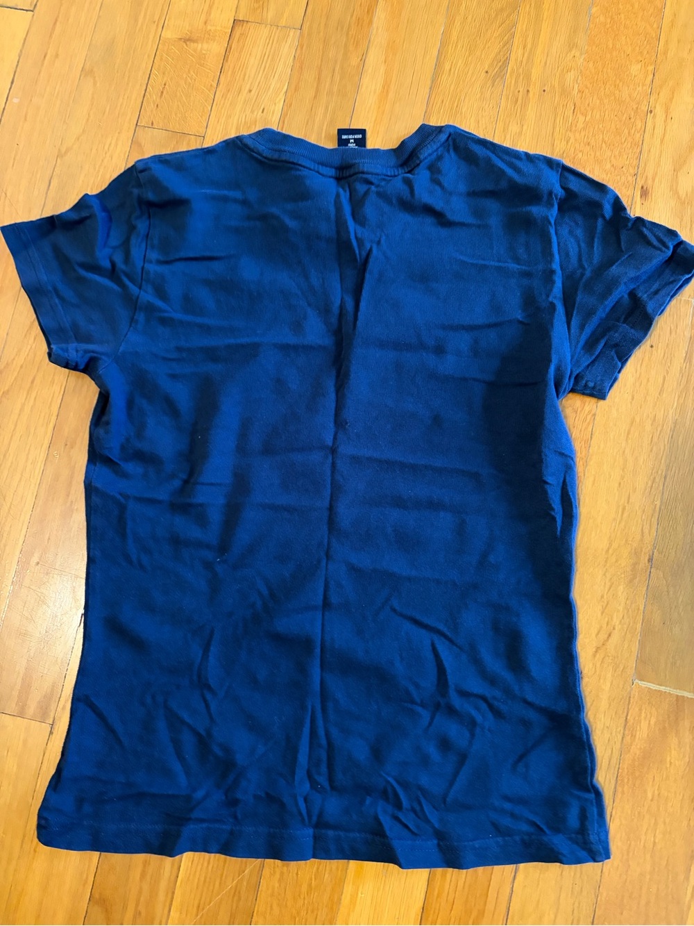 Abercrombie & Fitch Navy Blue Short-Sleeve Tee with Rhinestone Martini Glass - Picture 3 of 3
